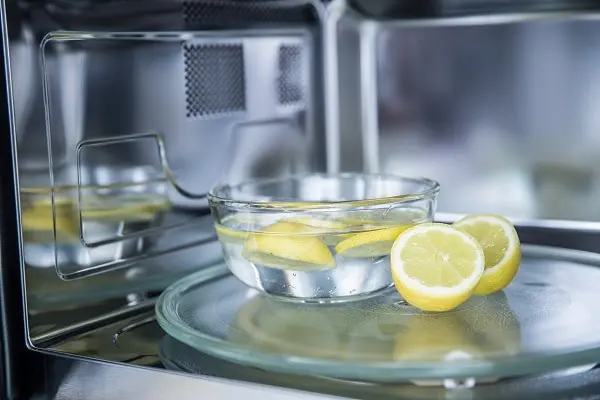 easiest way to clean a microwave