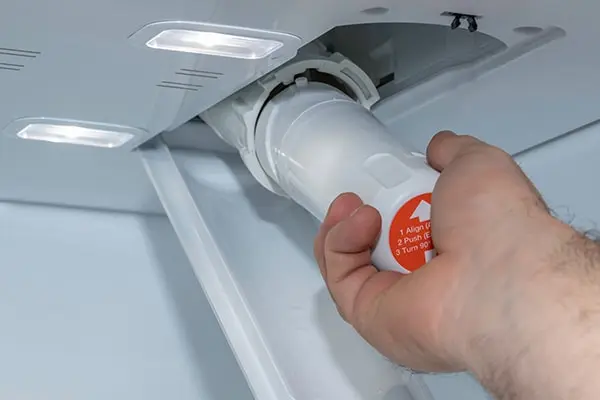 water leaking from refrigerator filter