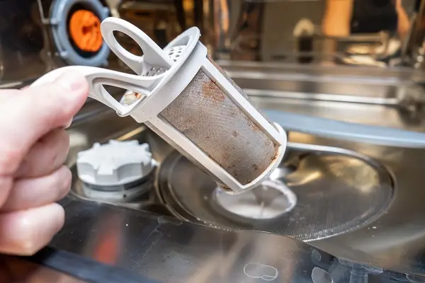 LG dishwasher water won't drain