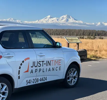 Just-in Time Appliance Repair Kia with Three Sisters mountain backdrop
